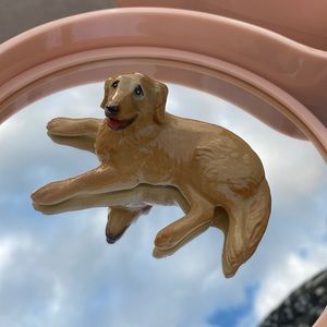 Glass Hagen Renaker Miniature Ceramic Animal Golden Retriever Labrador Lab